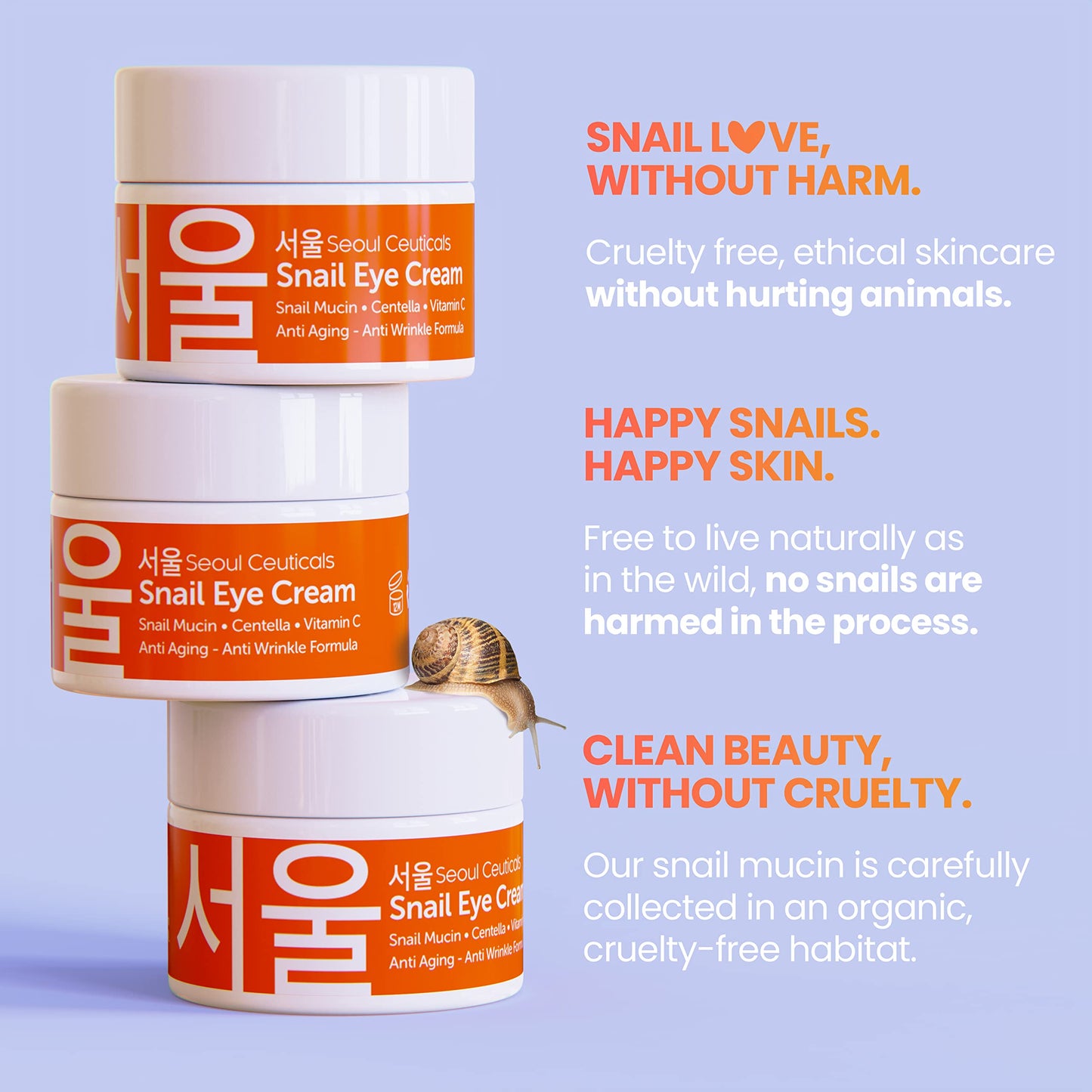 Korean Skin Care Set - Snail Mucin Glow Kit Contains Snail Hyaluronic Acid Serum + Snail Turmeric Mask + Snail Eye Cream + Snail Face Cream Moisturizer