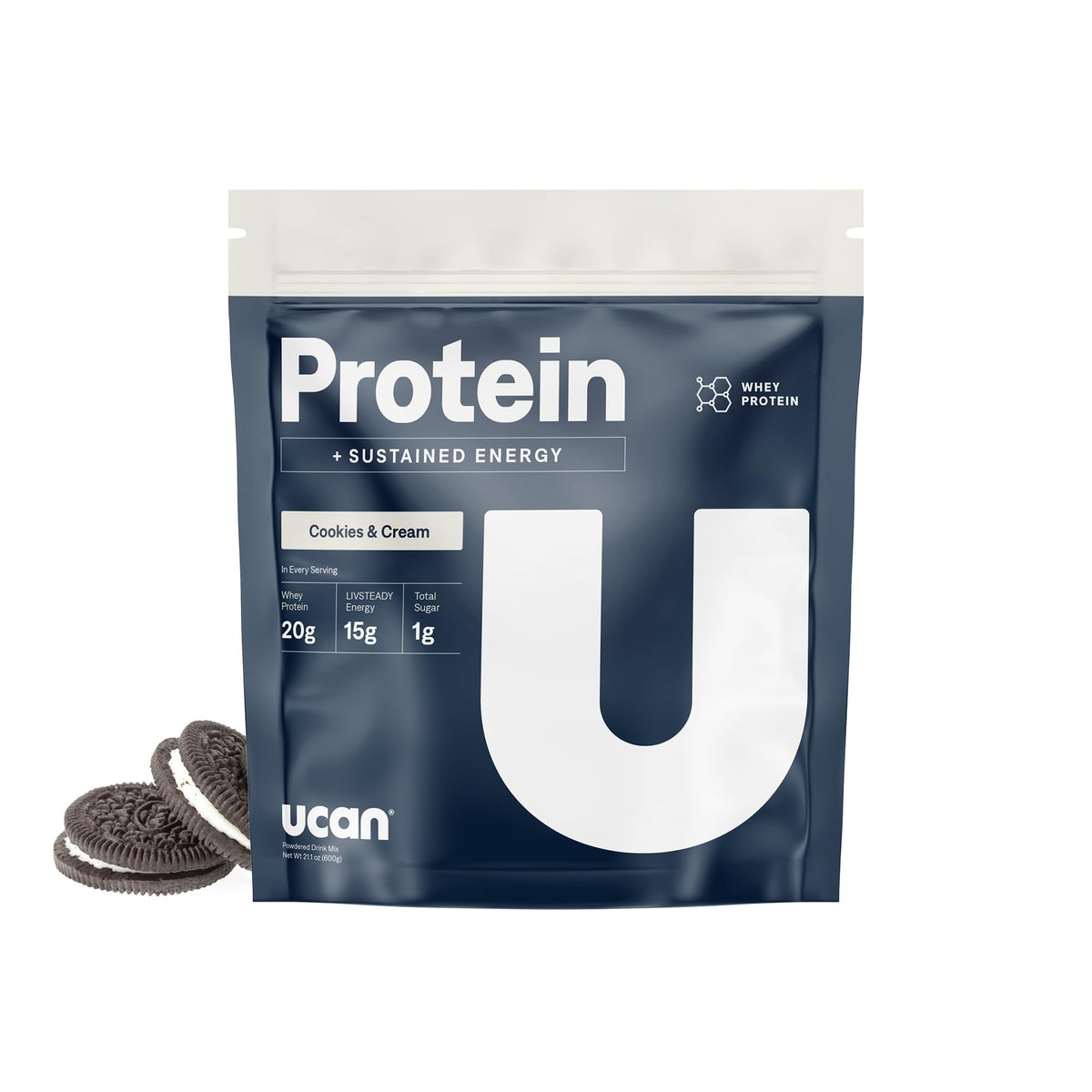 UCAN Recovery Energy + Whey Protein Drink Mix | Cocoa | 12 Servings