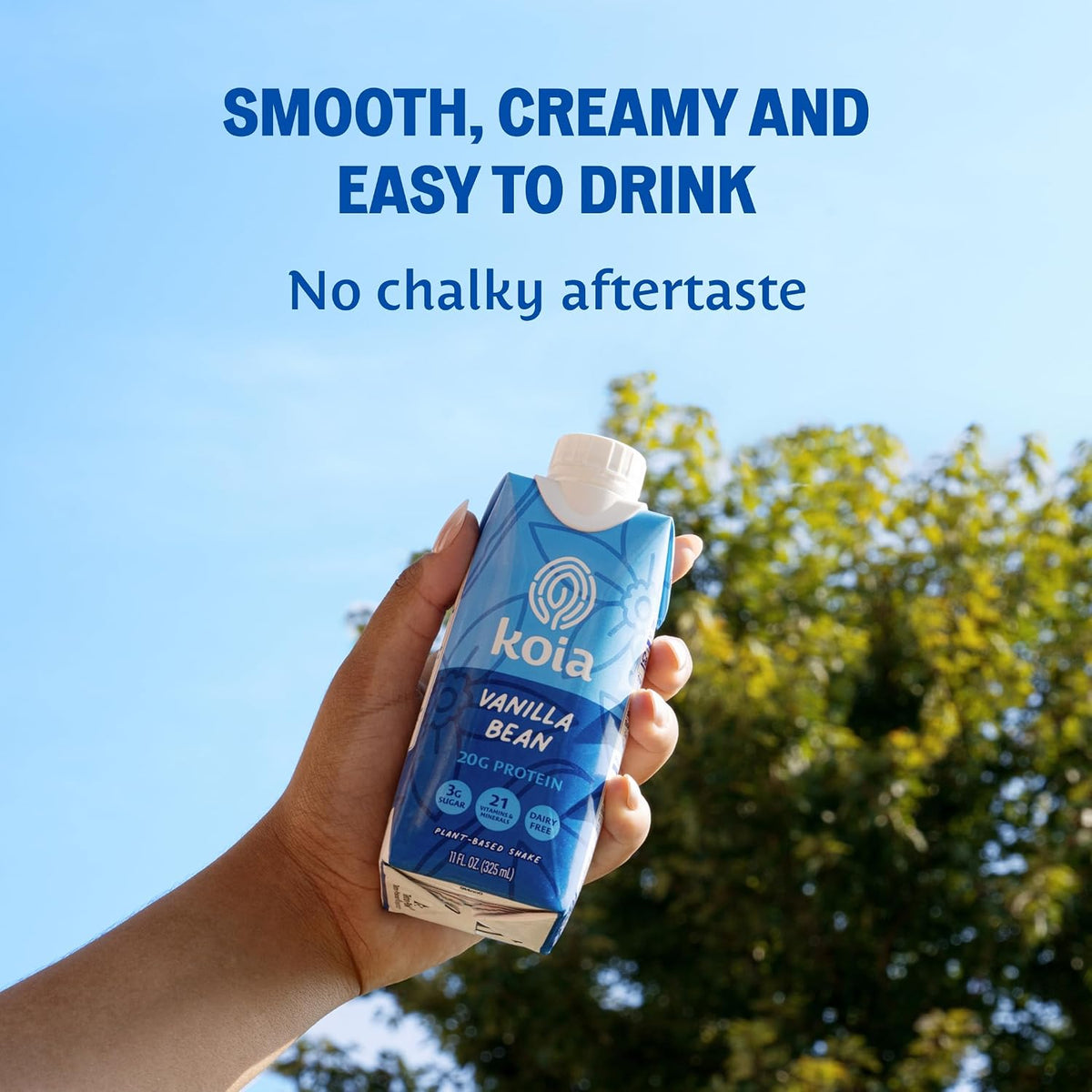 Koia Plant-Based Protein Shake - Vanilla, 11 Fl Oz (Pack of 12)