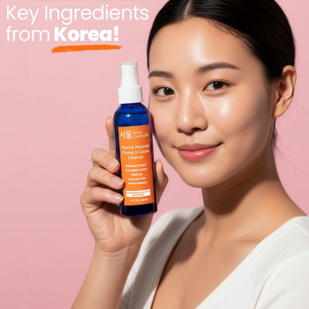 SeoulCeuticals Korean Skin Care Essence Toner - K Beauty Skincare Spray Mist for Face Contains Cucumber Extract and Marine Minerals + Organic Aloe - Get that Healthy Youthful Glow (Pack of 2)