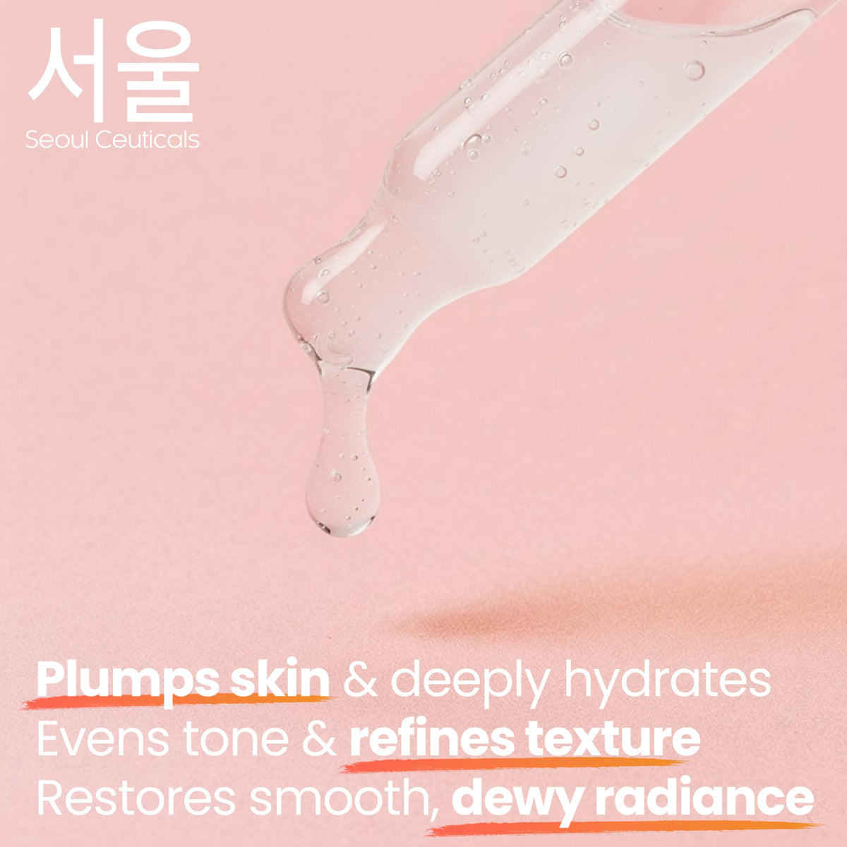 SeoulCeuticals Korean 5% Niacinamide + Snail Mucin 97.5% Essence Serum + Hyaluronic Acid, Cruelty Free Korean Skin Care, Natural & Organic Anti Aging Face Serum for Dull Skin, K Beauty 1oz