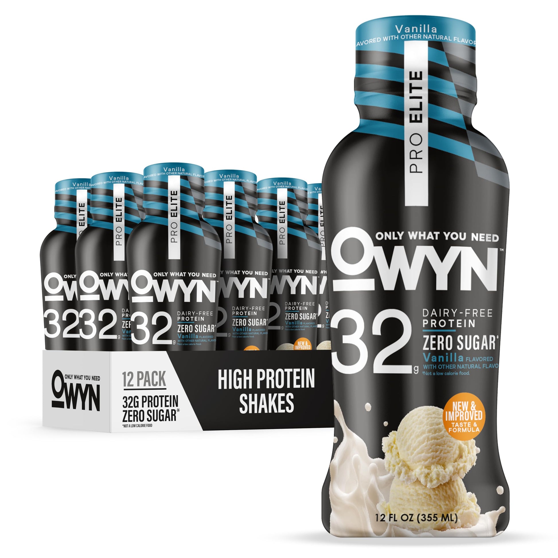 OWYN Only What You Need 32g Chocolate Flavored Protein Shake, 12 Ct
