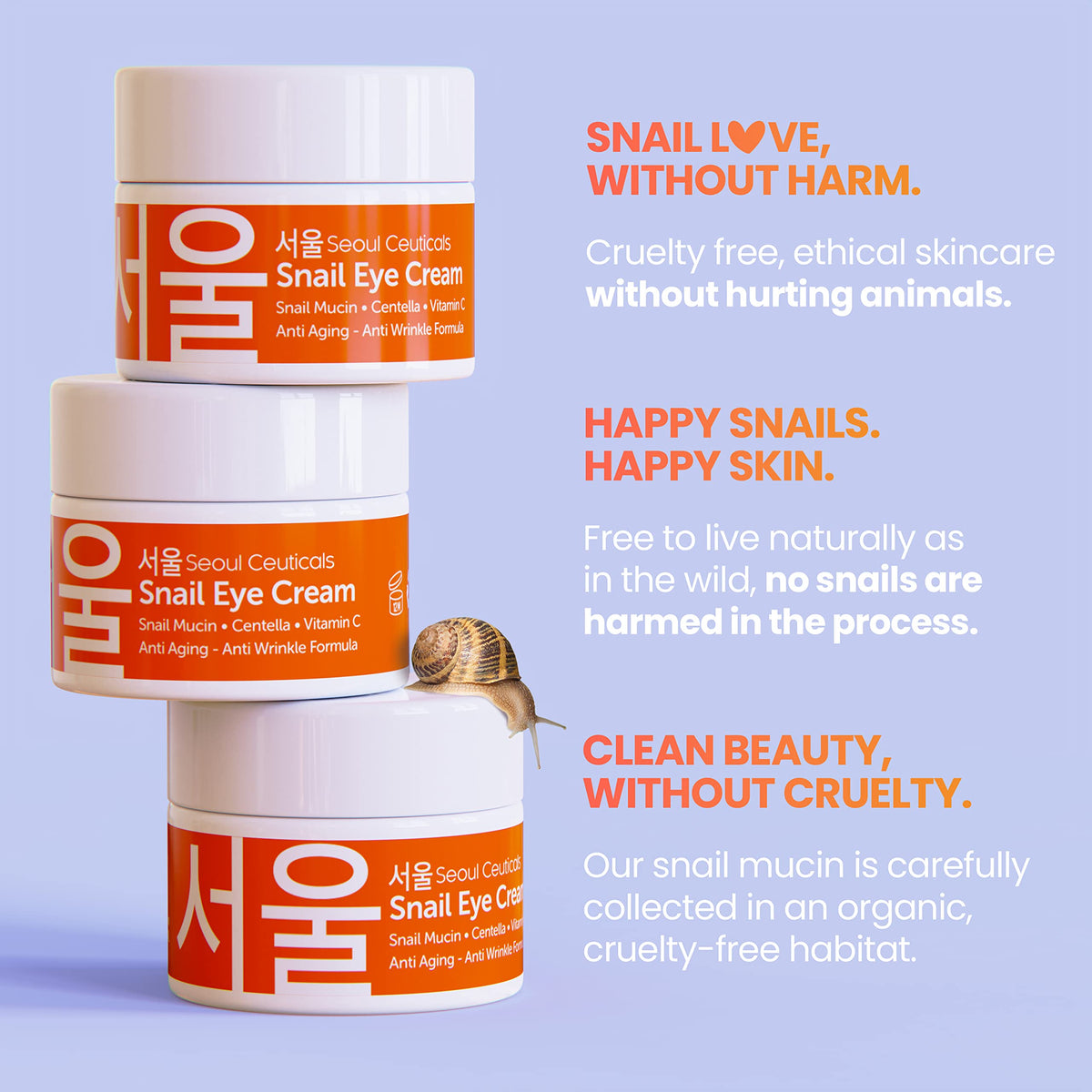 Korean Skin Care Set - Snail Mucin Glow Kit Contains Snail Hyaluronic Acid Serum + Snail Turmeric Mask + Snail Eye Cream + Snail Face Cream Moisturizer